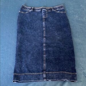 Hard Tail Small Stretchy Casual Denim Blue Skirt SMALL